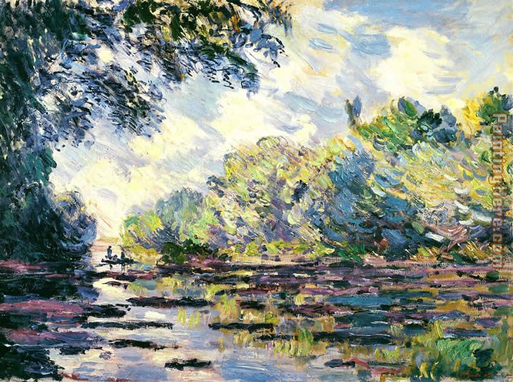 Claude Monet Section of the Seine near Giverny